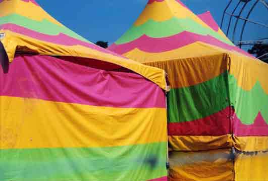 two fair tents