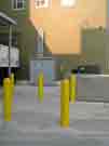 five yellow poles