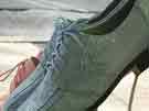 blue shoes