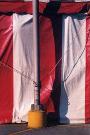 red striped tent
